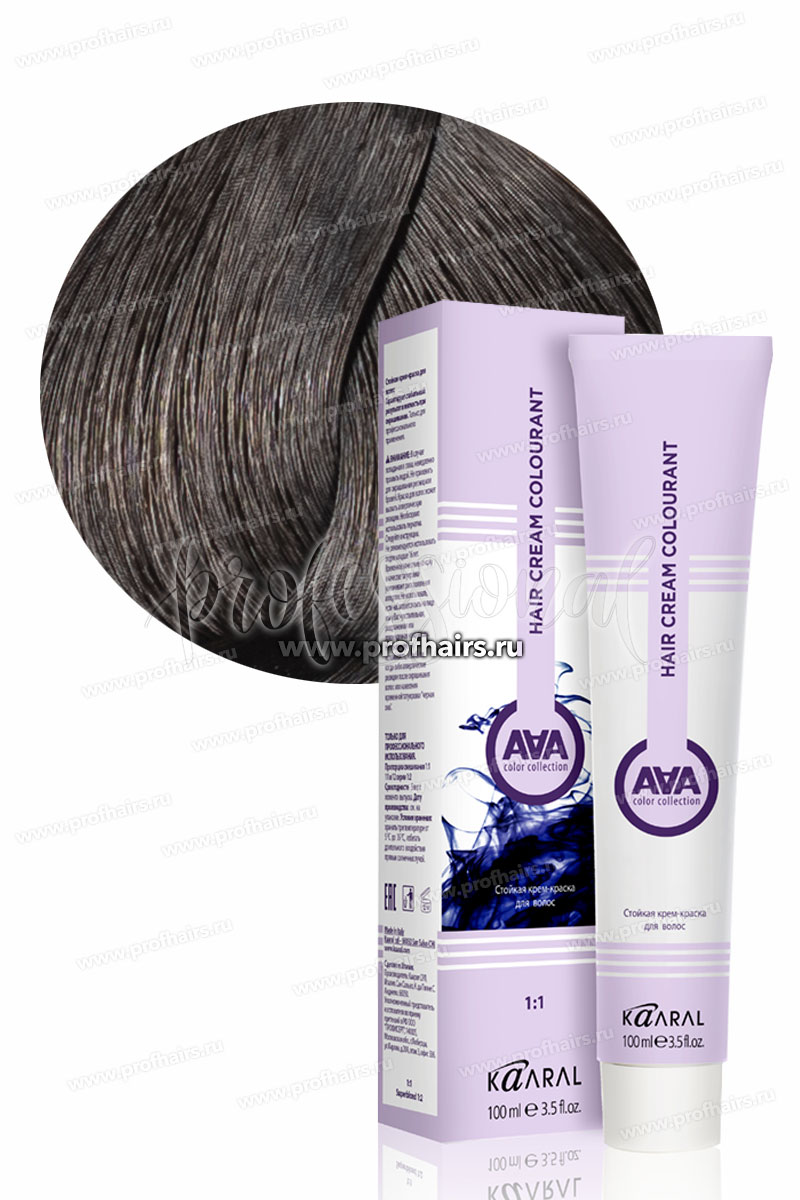 Kaaral AAA Стойкая краска для волос 3.0 Темный каштан 100 мл.
