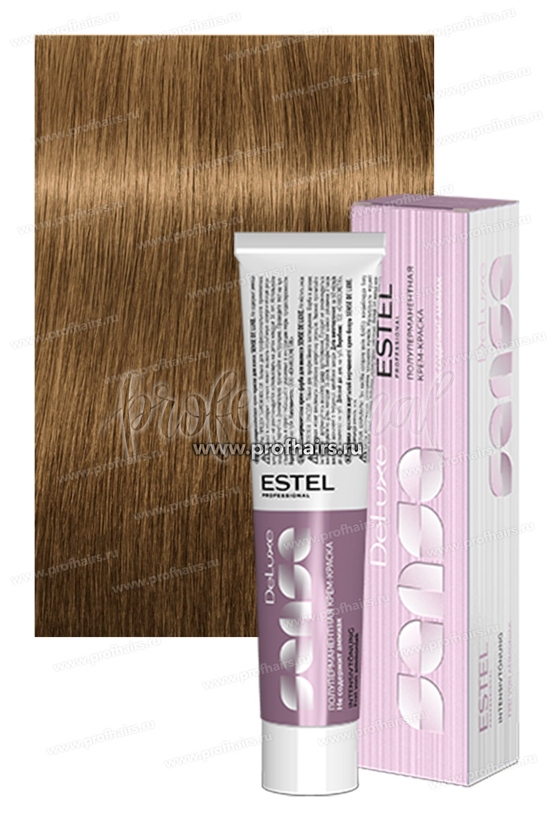 Estel Sense DeLuxe 8/7 Светло-русый коричневый  Полуперманентная крем-краска 60 мл.