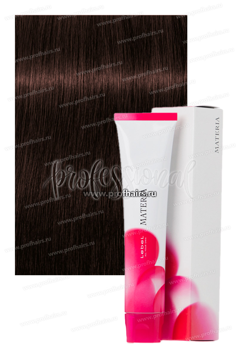 Lebel Materia WB-3 Краска для волос Тон Темный шатен теплый коричневый 80 гр.