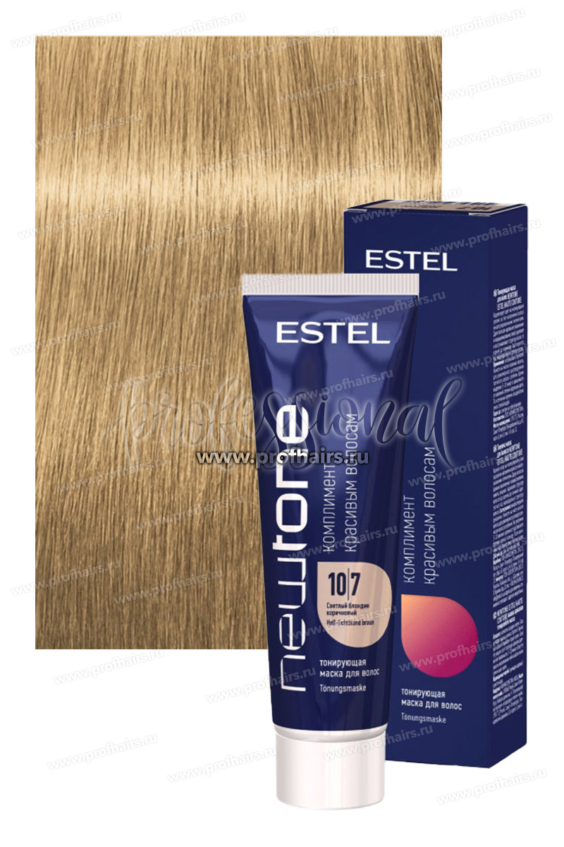 Estel NewTone 10/7 Светлый блондин коричневый Тонирующая маска для волос 60 мл.