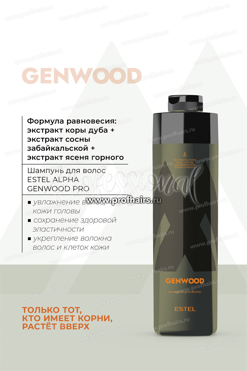 Estel Alpha Homme Genwood Forest-шампунь для волос 1000 мл.
