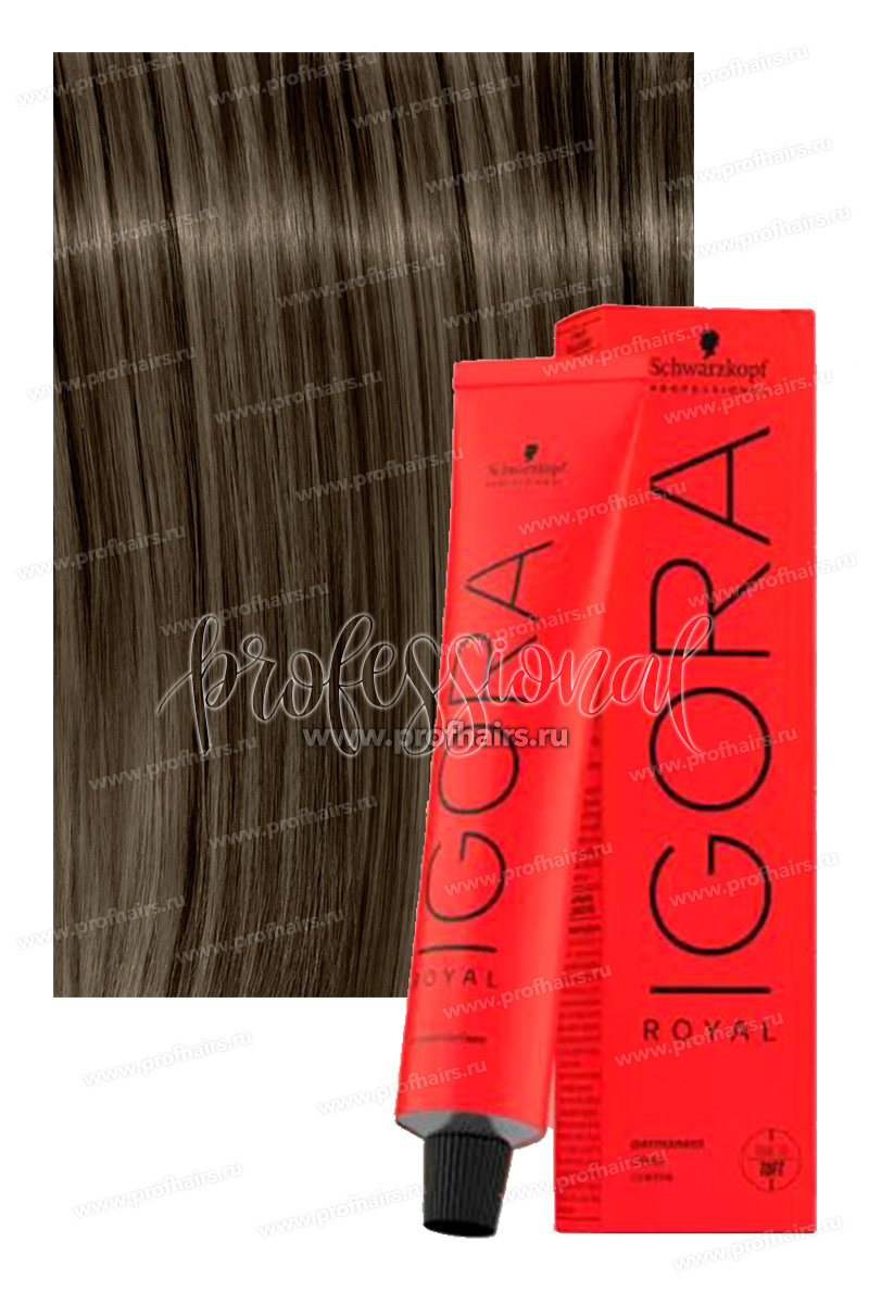 Schwarzkopf Igora Royal 6-23 Краска для волос темный русый пепельный матовый 60 мл.