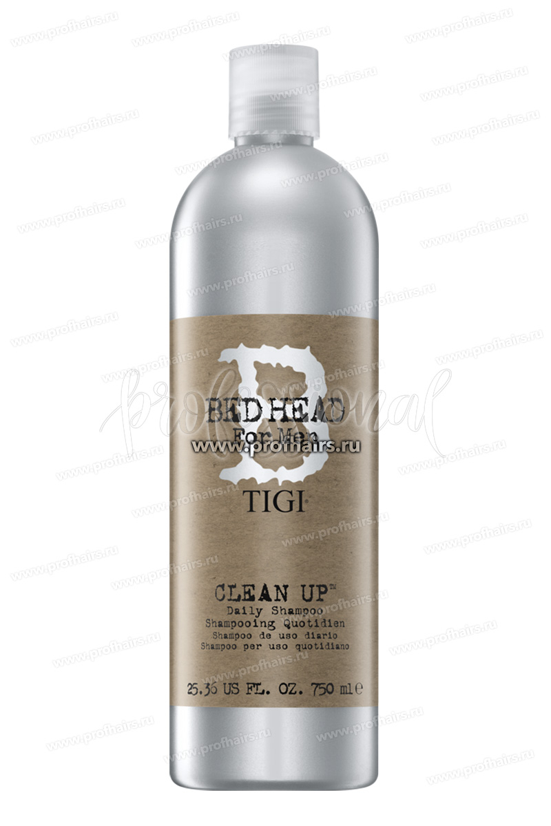 TIGI Bed Head For Men Clean up Мужской шампунь для ежедневного применения 750 мл.