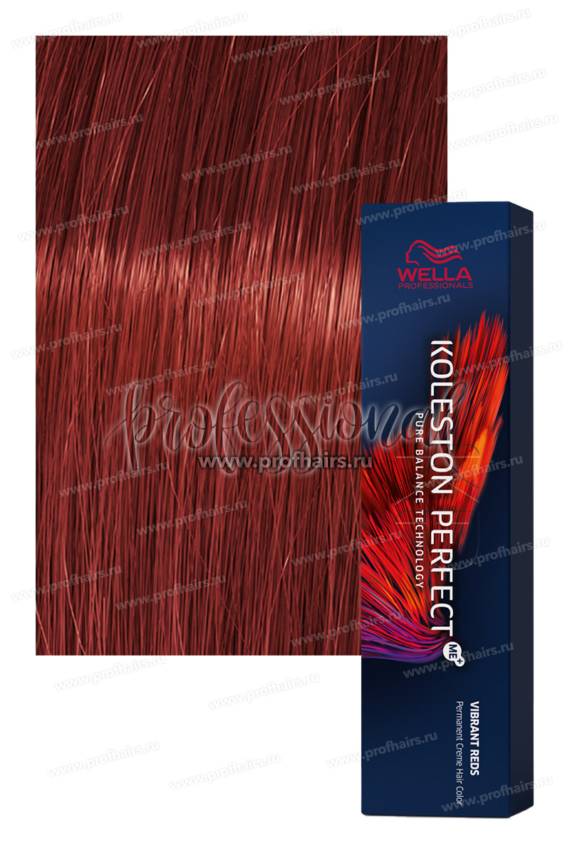 Wella Koleston Vibrant Reds 55/44 Светло-коричневый интенсивный красный интенсивный Фламенко 60 мл.