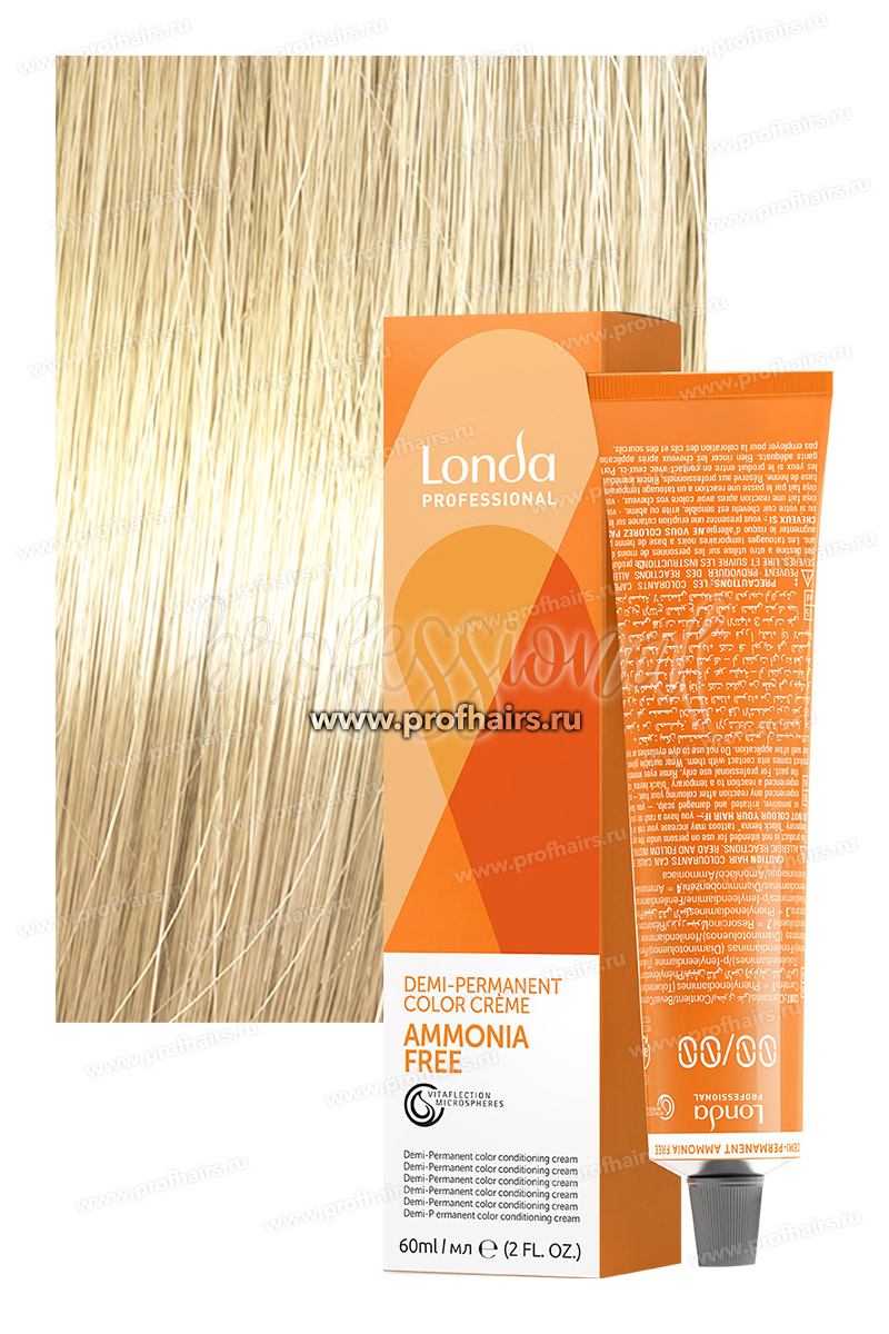 Londa Ammonia-Free 10/0 Яркий блонд Интенсивное тонирование 60 мл.