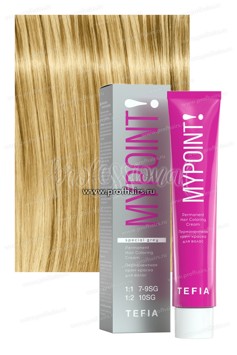 Tefia Mypoint Special Grey 10.00 Экстра светлый блондин натуральный для седых волос 60 мл.