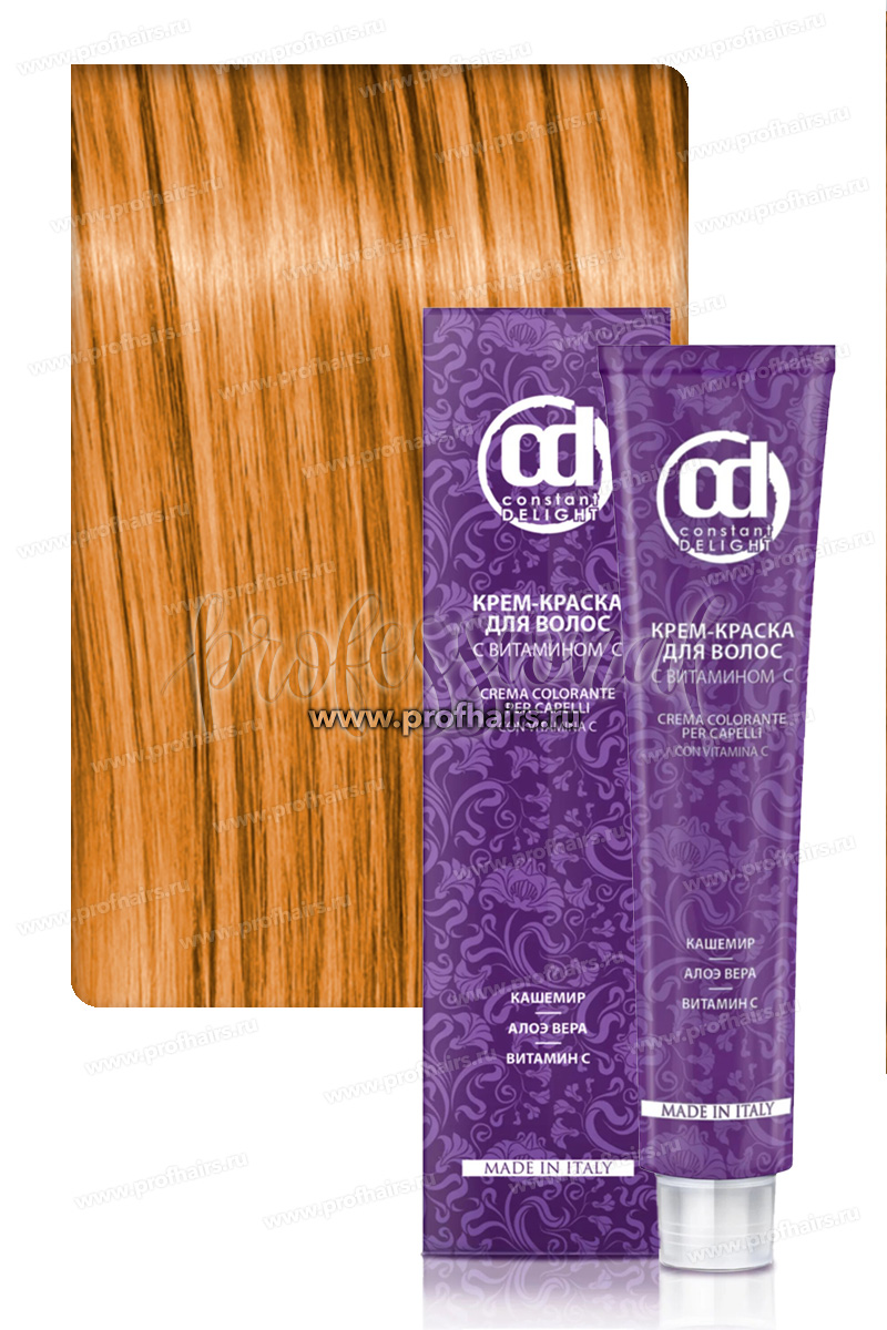 Constant Delight Крем-краска для волос с витамином С 0/55 Золотистый микстон 60 мл.