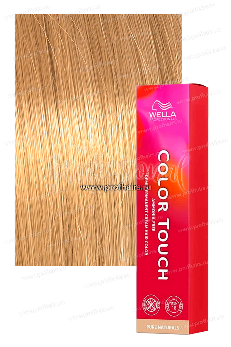 Wella Color Touch Pure Natural 10/03 Яркий блонд золотистый Оттеночная крем-краска 60 мл.