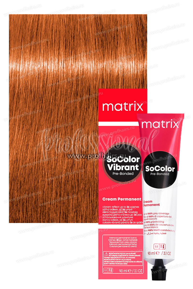 Matrix SoColor Pre-Bonded 8CC/8.44 Светлый блондин глубокий медный 90 мл.