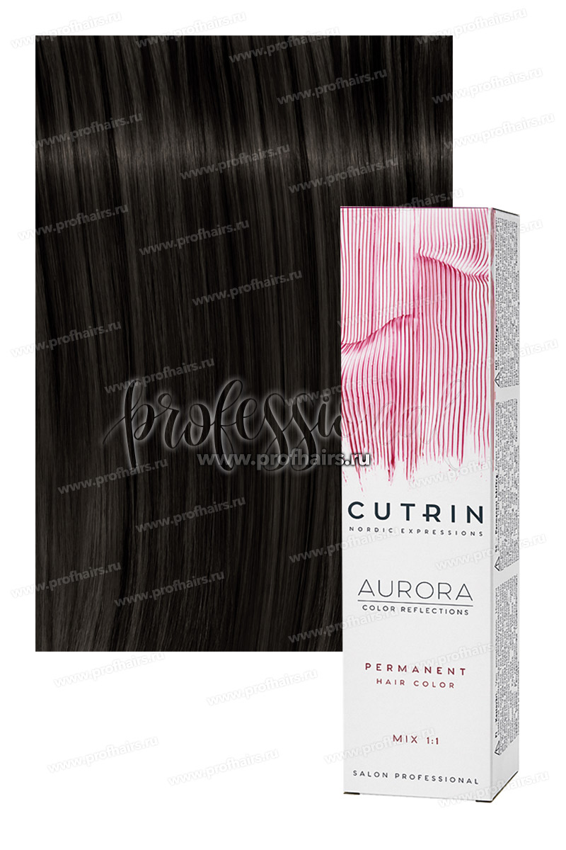 Cutrin Aurora 1.0 Черный Крем-краска для волос 60 мл.