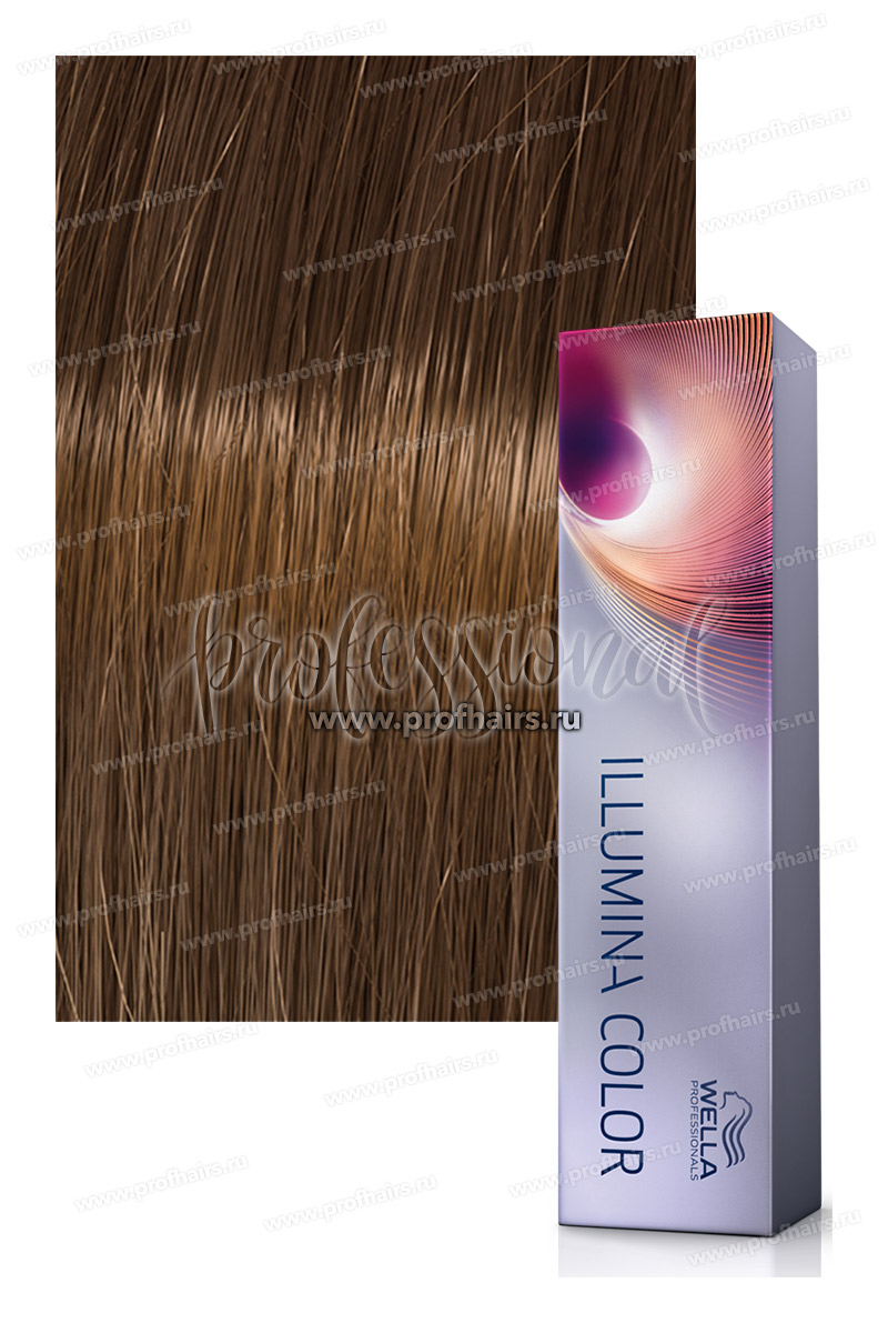 Wella Illumina Color # 6/37 Темный блонд золотисто-коричневый Стойкая краска для волос 60 мл.