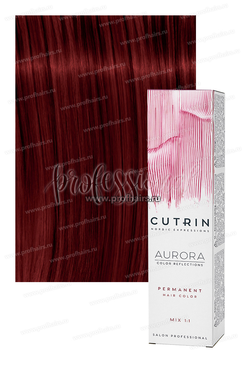 Cutrin Aurora 6.454 Брусника Крем-краска для волос 60 мл.