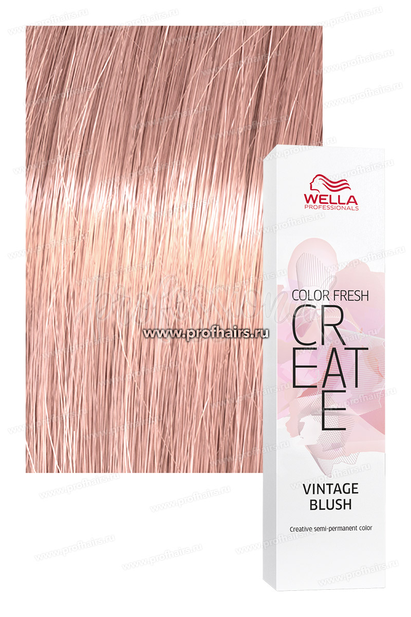 Wella Color Fresh Create Vintage Blush Винтажный румянец оттеночная краска 60 мл.