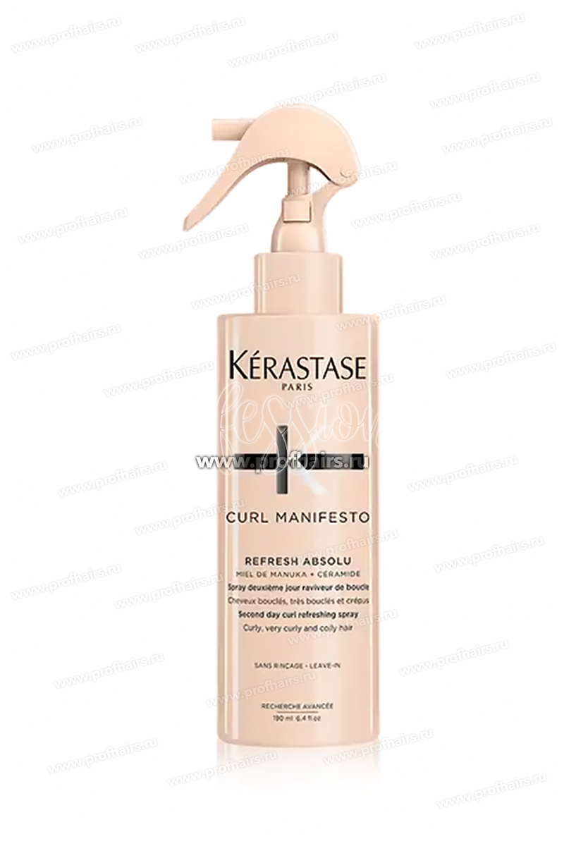 Kerastase Curl Manifesto Refresh Absolu Спрей для восстановления укладки на следующий день 190 мл.