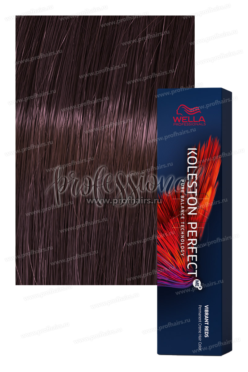 Wella Koleston Vibrant Reds 33/66 Темно-коричневый интенсивный фиолетовый интенсивный Королева ночи 60 мл.