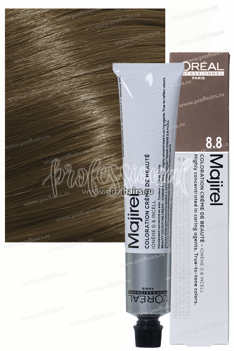 L'Oreal Majirel Краска для волос Мажирель 8-8 Светлый блондин мокка  50 мл.