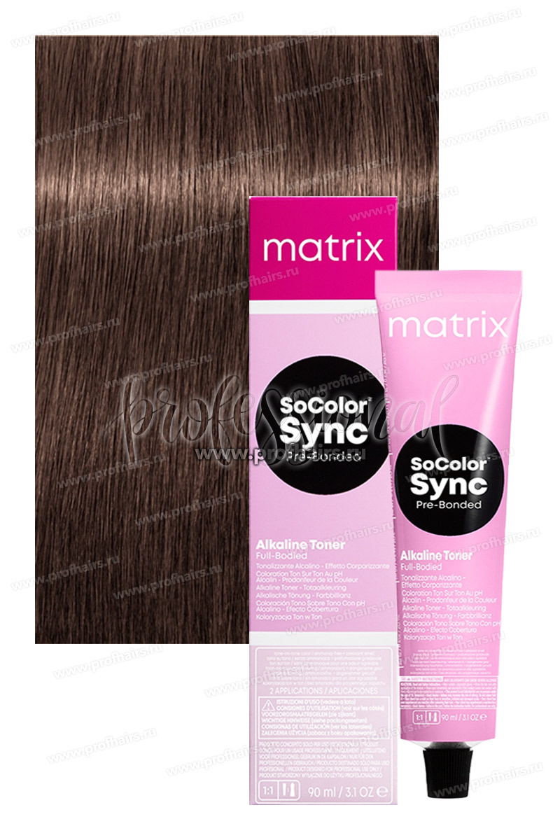Matrix SoColor Sync Pre-Bonded 7NV Блондин натуральный перламутровый 90 мл.