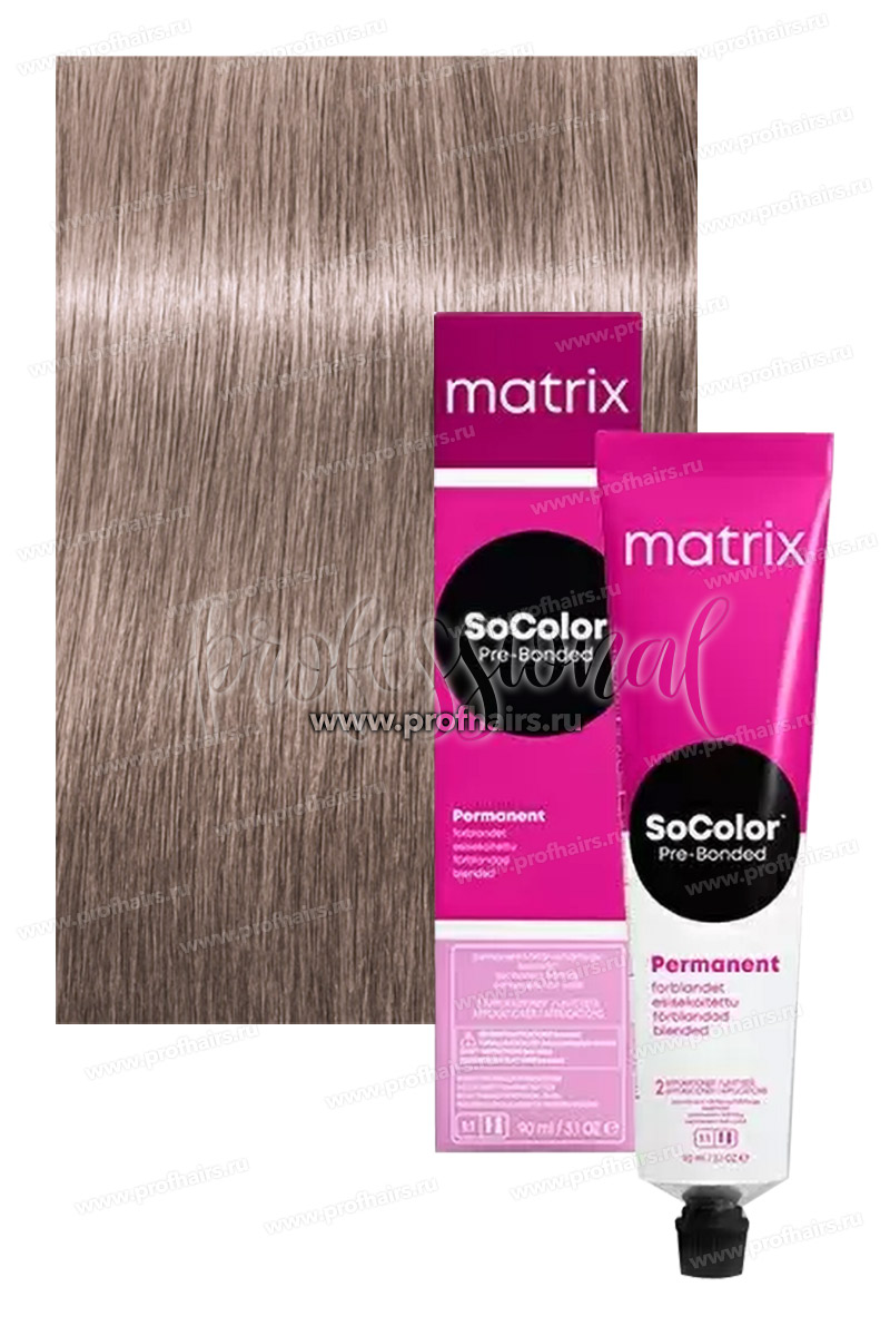 Matrix SoColor Pre-Bonded 10SP Очень очень светлый блондин серебристо-жемчужный 90 мл.