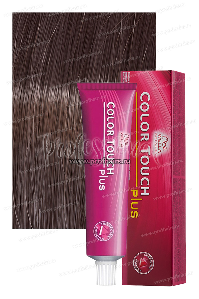 Wella Color Touch Plus 66/04 Коньяк  Оттеночная крем-краска покрытие седины 70%  60 мл.