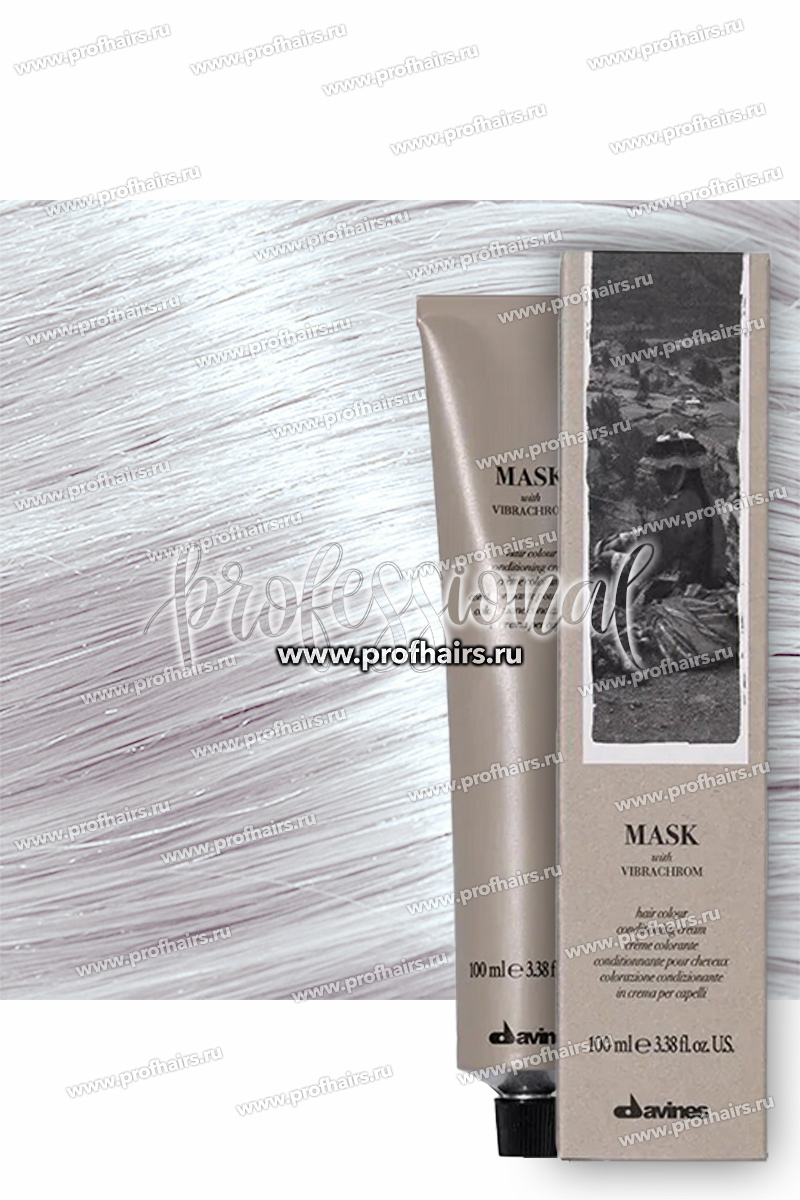 Davines Mask with Vibrachrom Перманентная крем-краска для волос 12,11 Экстраблонд пепельный интенсивный 100 мл.