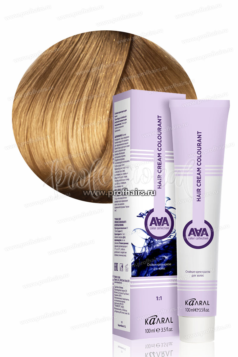 Kaaral AAA Стойкая краска для волос 9.3 Очень светлый золотистый блондин 100 мл.
