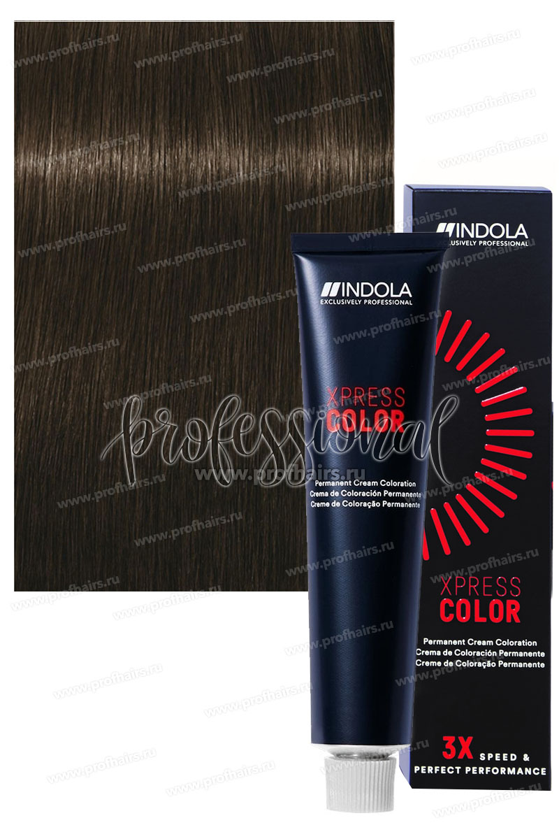 Indola Xpress Color 5.00 Светлый коричневый натуральный интенсивный 60 мл.