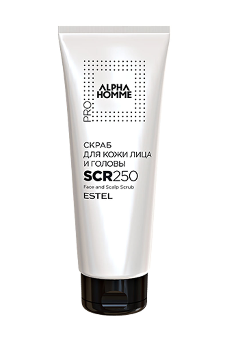 Estel Alpha Homme Скраб для кожи лица и головы 250 мл.