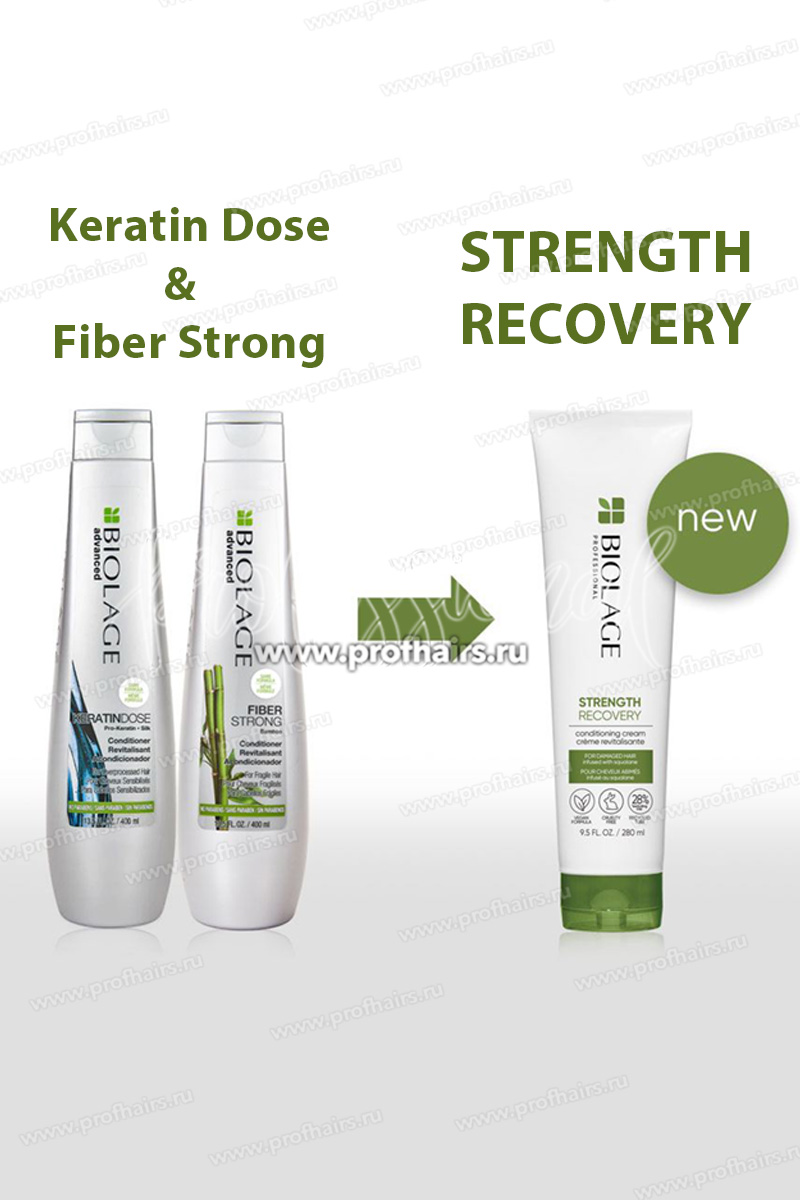 Biolage Strength Recovery Кондиционер восстанавливающий для поврежденных волос со скваланом 1000 мл.