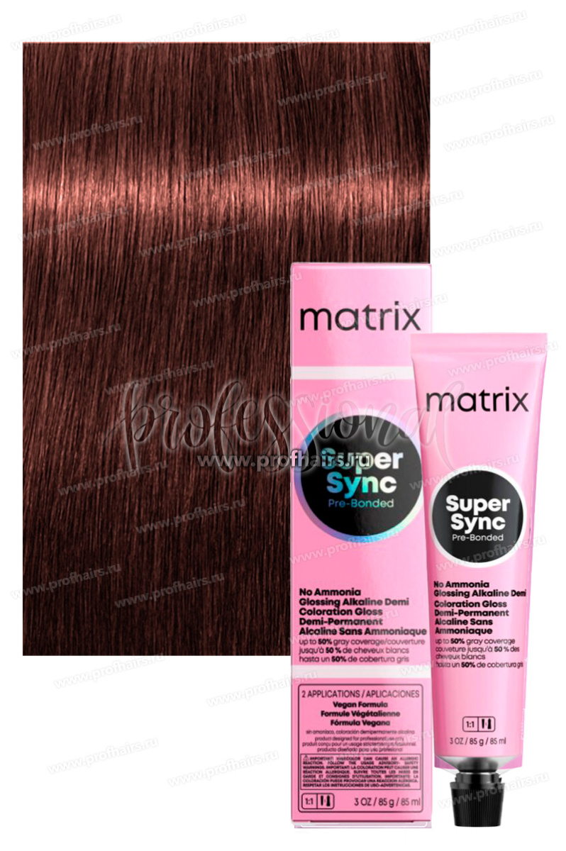 Matrix Super Sync Pre-Bonded 6RB Темный блондин Красно-коричневый 90 мл.