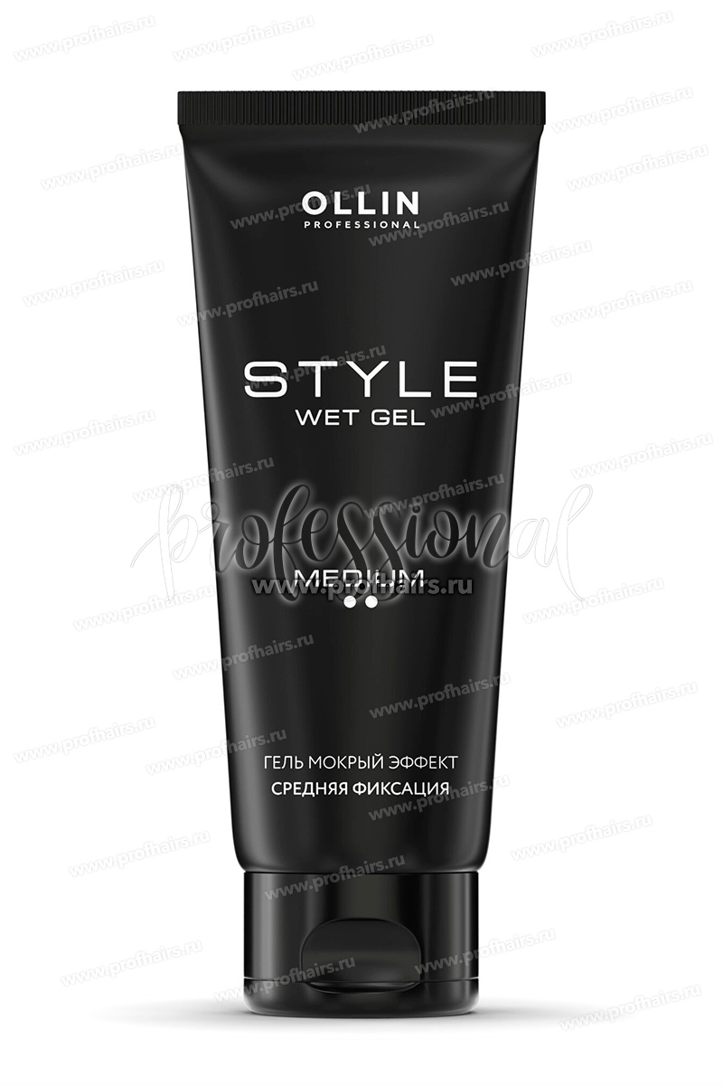 Ollin Style Гель «мокрый эффект» средней фиксации 200 мл.