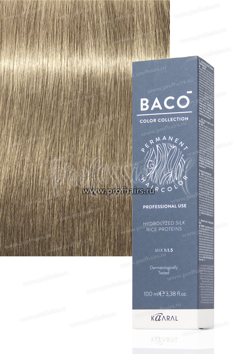 Kaaral Baco Стойкая краска для волос 9.0 Очень светлый блондин 100 мл.