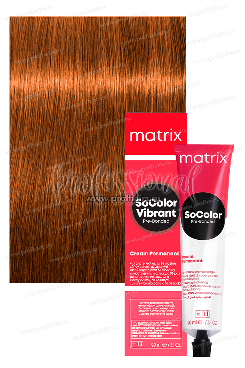 Matrix SoColor Pre-Bonded 7CG/7.73 Блондин медно-золотистый 90 мл.