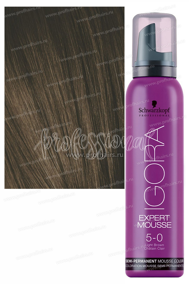 Schwarzkopf Igora Expert Mousse Тонирующий мусс 5-0  100 мл.