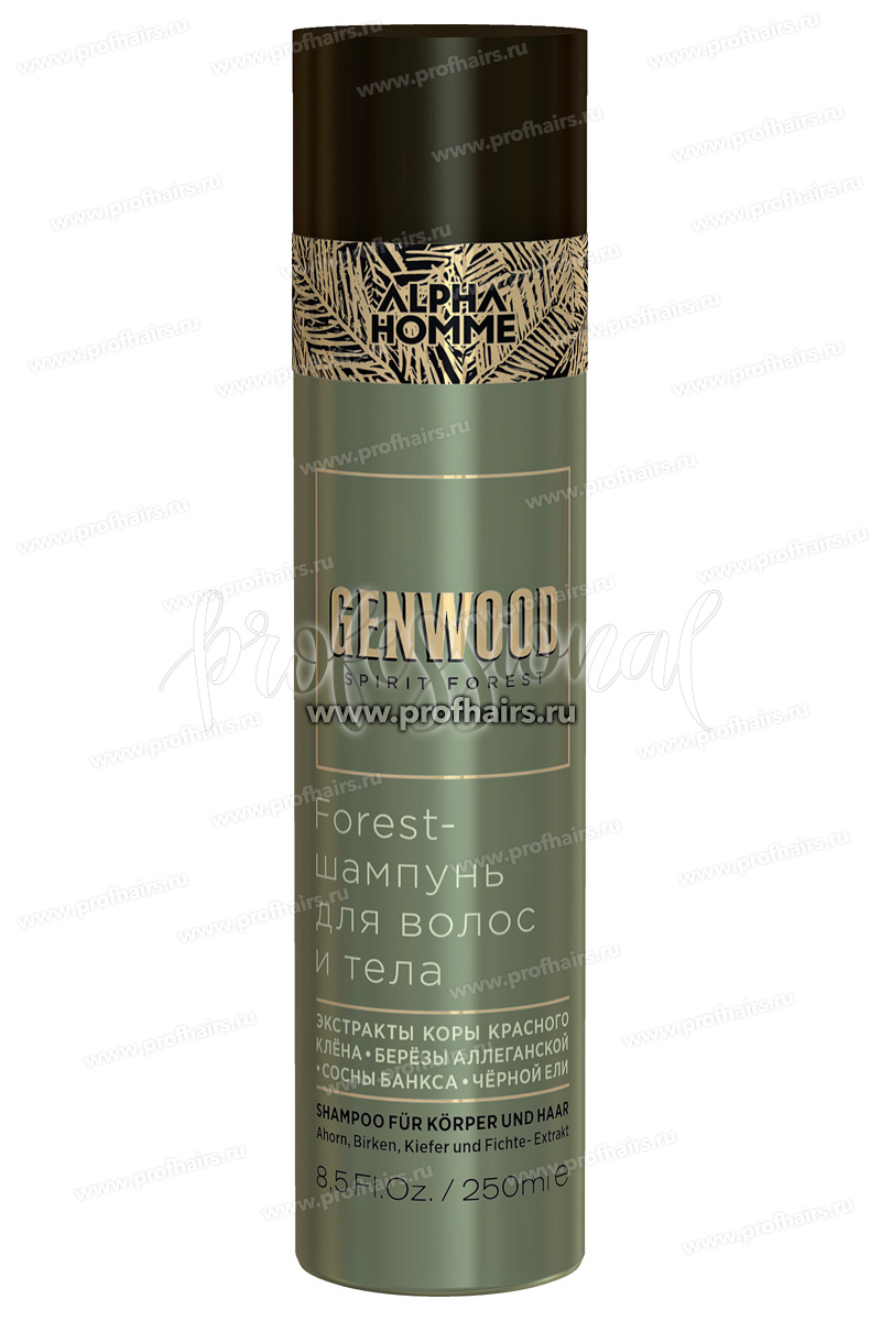Estel Alpha Homme Genwood Forest-шампунь для волос и тела 250 мл.