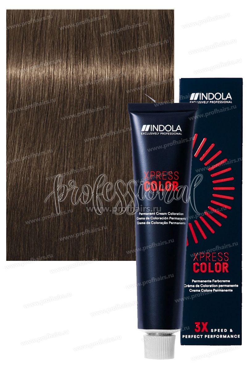 Indola Xpress Color 6.38 Темный русый золотистый шоколадный 60 мл.