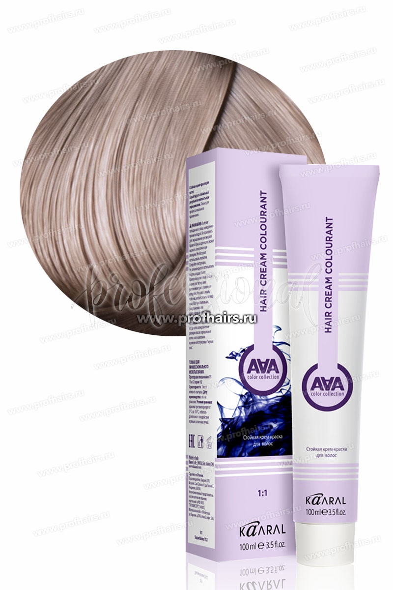 Kaaral AAA Стойкая краска для волос 10.9 Очень-очень светлый блондин сандрэ 100 мл.