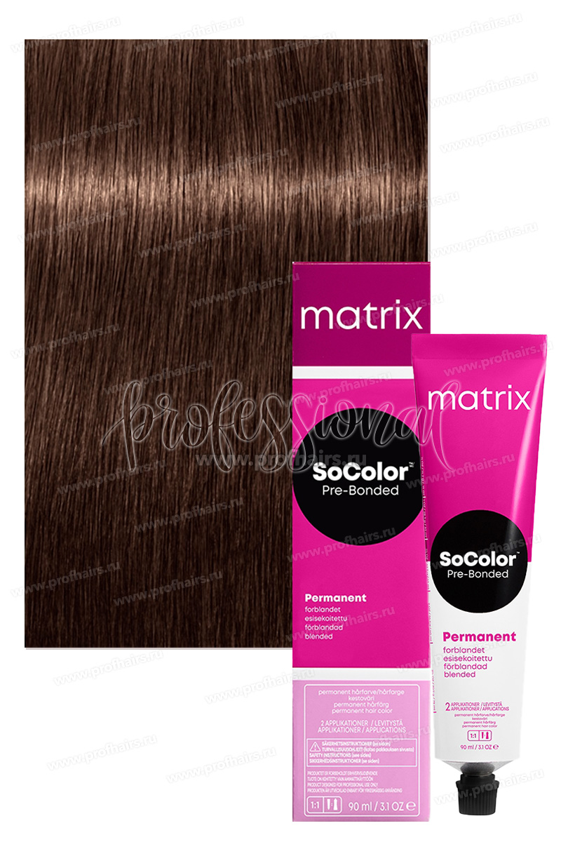 Matrix SoColor Pre-Bonded 6MG Темный блондин мокка золотистый 90 мл.