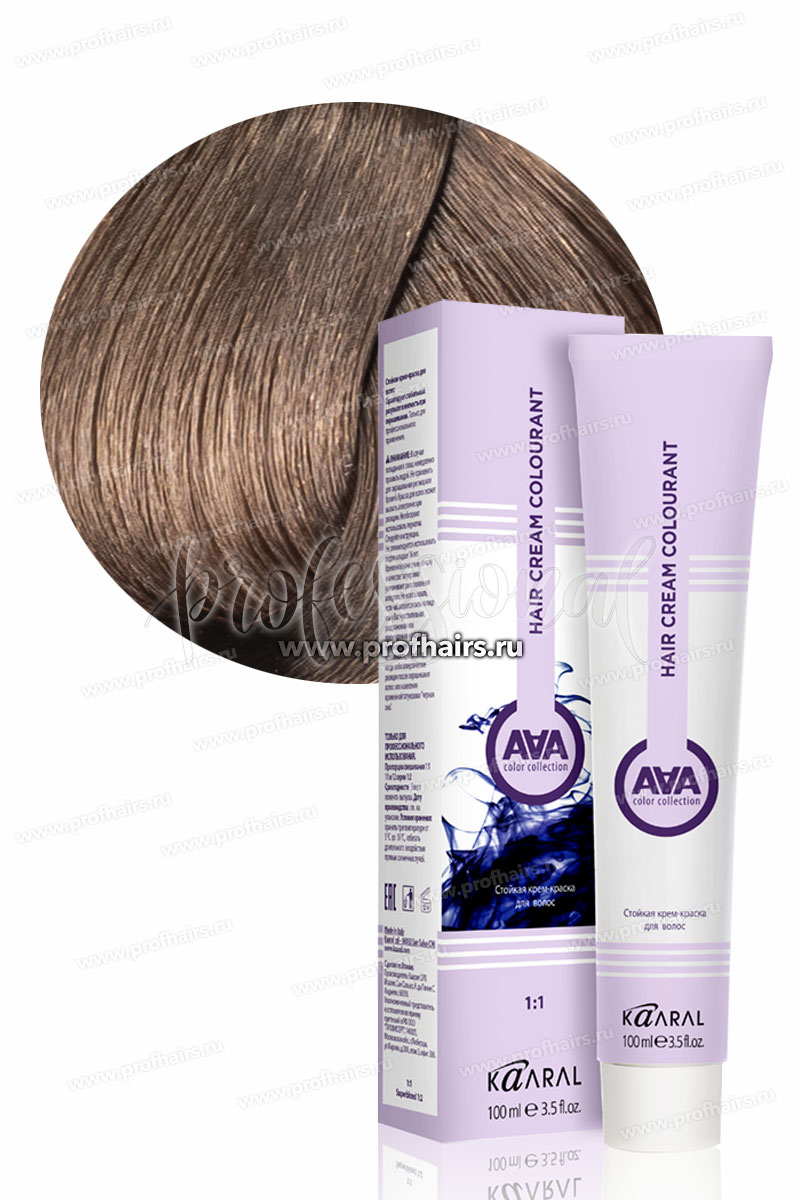 Kaaral AAA Стойкая краска для волос 8.32 Светлый золотисто-фиолетовый блондин 100 мл.