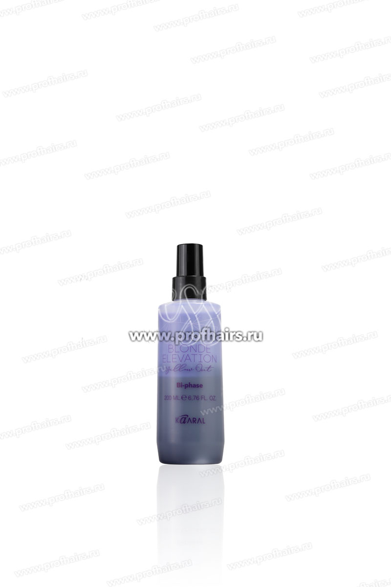 Kaaral Blonde Elevation Двухфазный кондиционер антижелтый для обесцвеченных, блондированных, мелированых волос  200 мл.