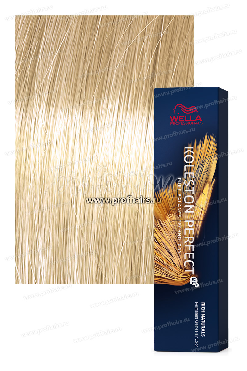 Wella Koleston Rich Natural 10/38 Яркий блонд золотисто-жемчужный Пудровый экрю 60 мл.