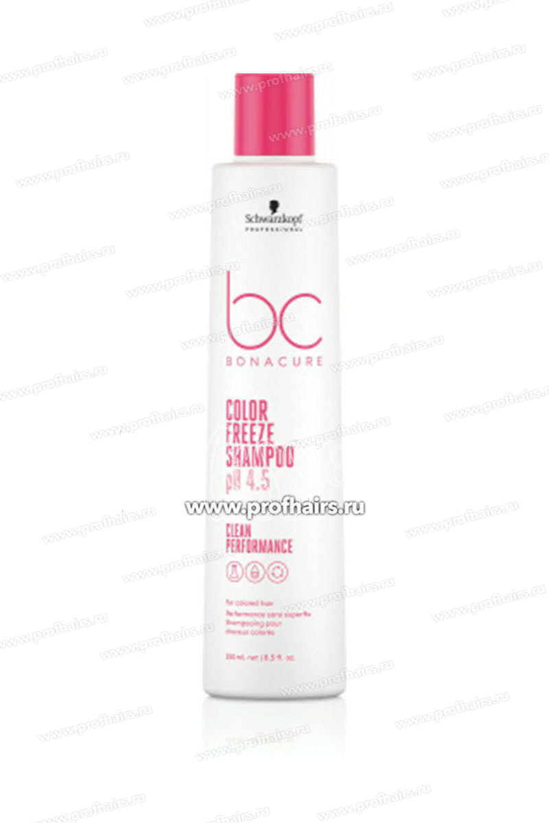 Schwarzkopf Bonacure Clean Performance Color Freeze pH 4.5 Shampoo Безсульфатный шампунь для окрашенных волос 250 мл.