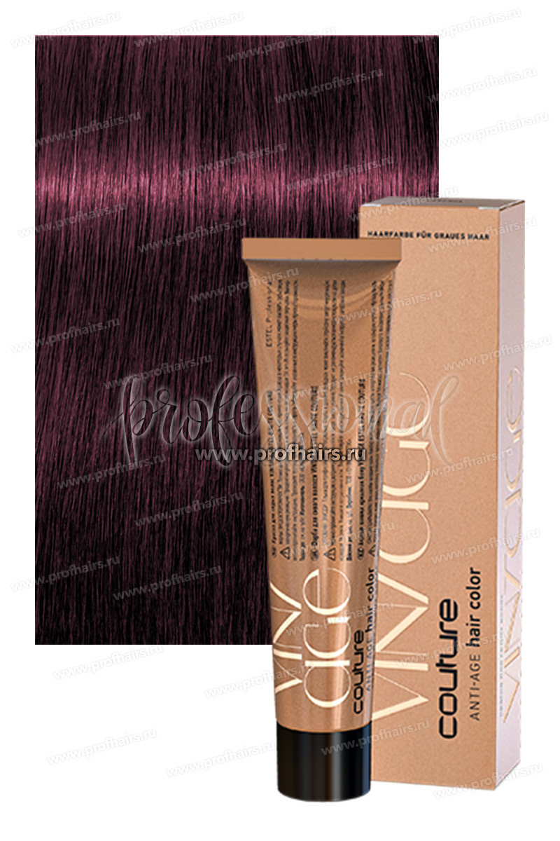 Estel Haute Couture Vintage Краска для седых волос 5/66 Светлый шатен фиолетовый интенсивный 60 мл.