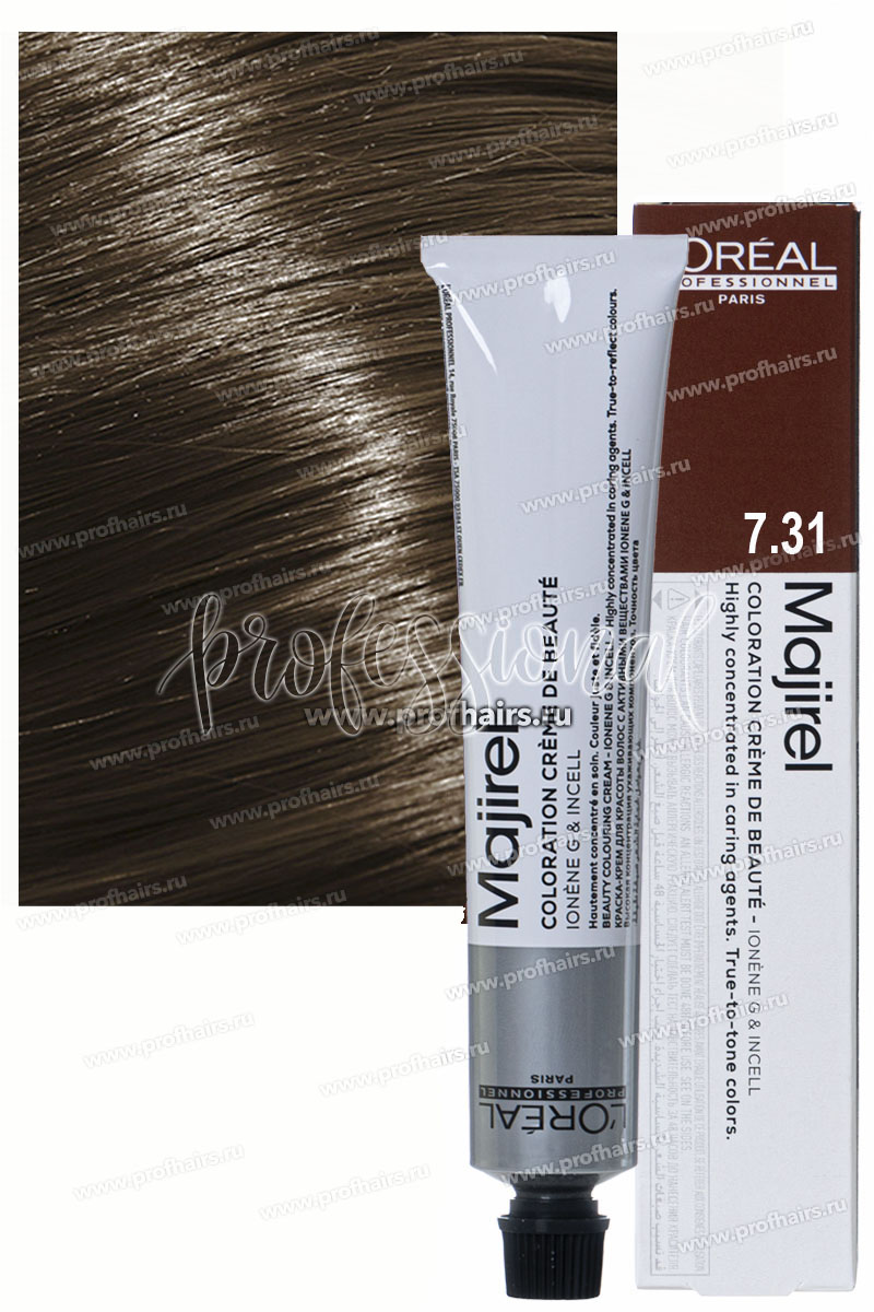 L'Oreal Majirel Краска для волос Мажирель 7-31 Блондин золотисто-пепельный 50 мл.