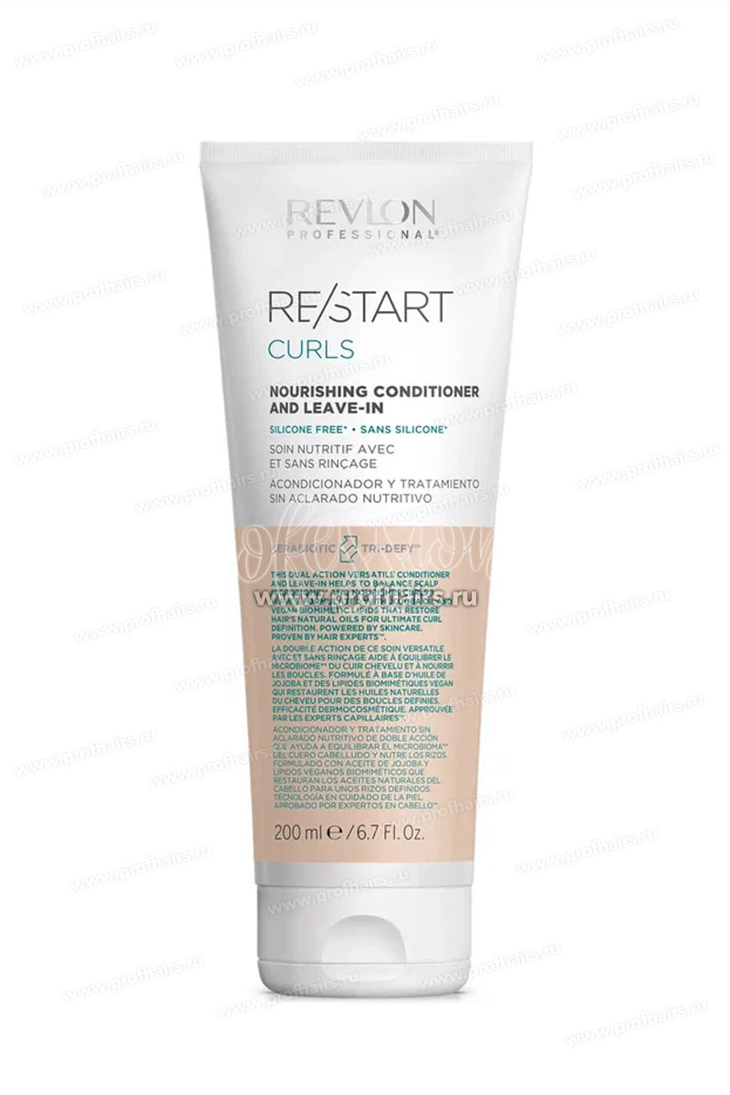 Revlon ReStart Curl Nourishing Conditioner and Leave-in Питательный кондиционер и несмываемый уход 200 мл.