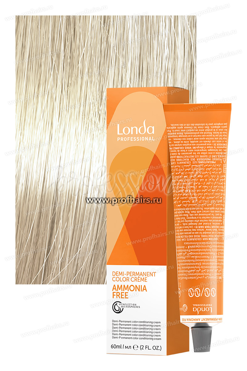 Londa Ammonia-Free 10/81 Яркий блонд перламутрово-пепельный Интенсивное тонирование 60 мл.