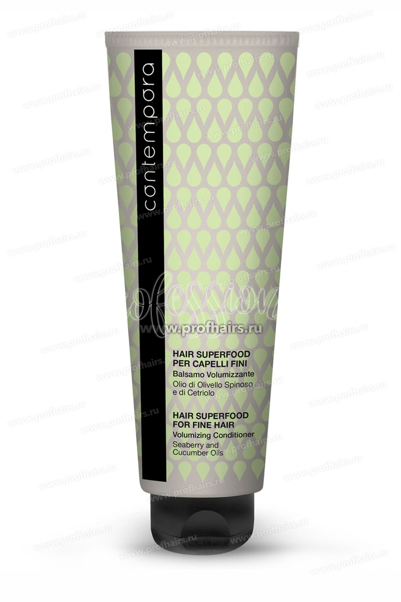 Barex Contempora Fine Hair Conditioner Кондиционер для придания объема с маслом облепихи и огуречным маслом 400 мл.