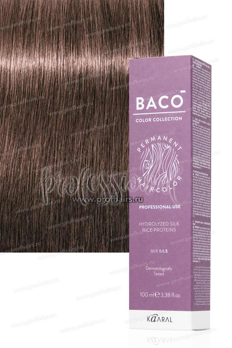 Kaaral Baco Стойкая краска для волос 7.32 Блондин золотисто-фиолетовый 100 мл.