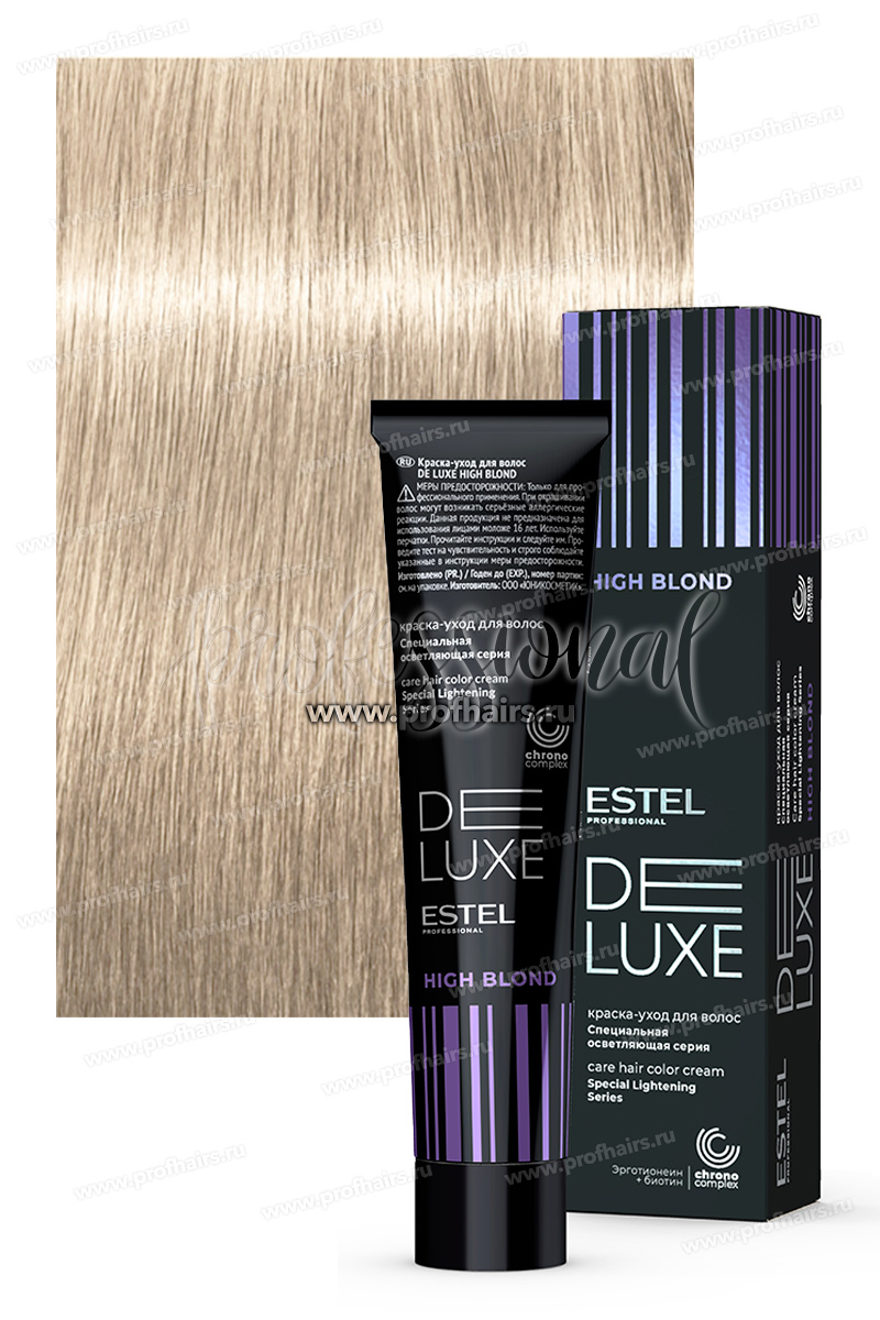 De Luxe High Blond 101 Пепельный блондин ультра 60 мл.