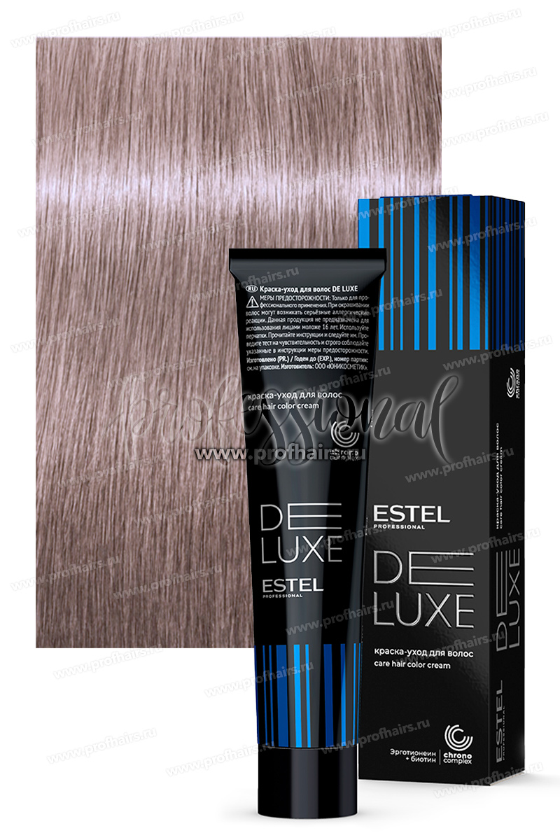 Estel DeLuxe 9/8 Блондин жемчужный Краска-уход 60 мл.