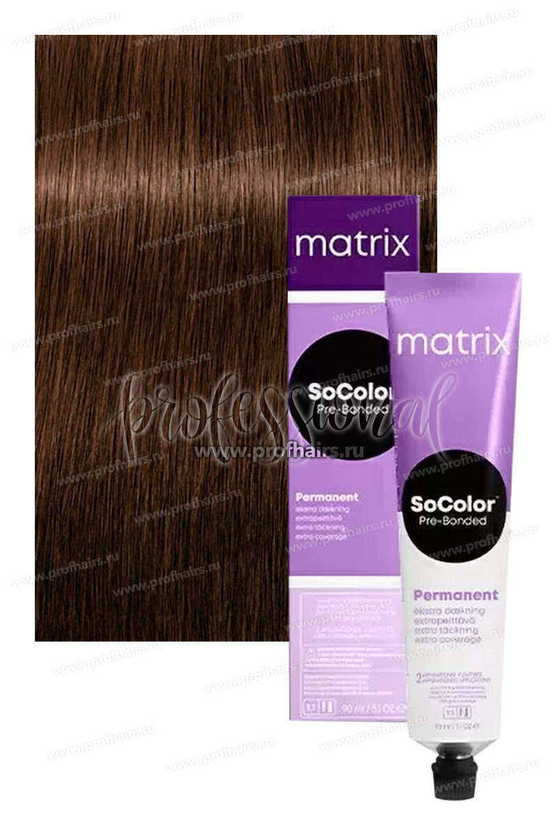 Matrix SoColor Pre-Bonded 505G Светлый шатен золотистый 90 мл.